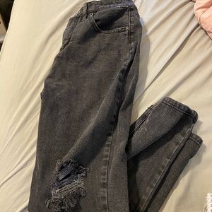 Distressed Mom Jeans